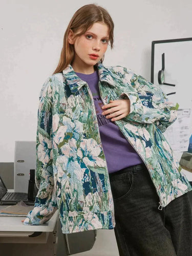 R&B | Oversized Leuchtend mit Floralem Druck