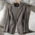 R&B | Damen Blazer Jacke mit Kariert, Chic und Bequem