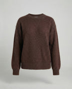 Damen Strickpullover aus weichem Kaninchenhaar-Mix Oversize