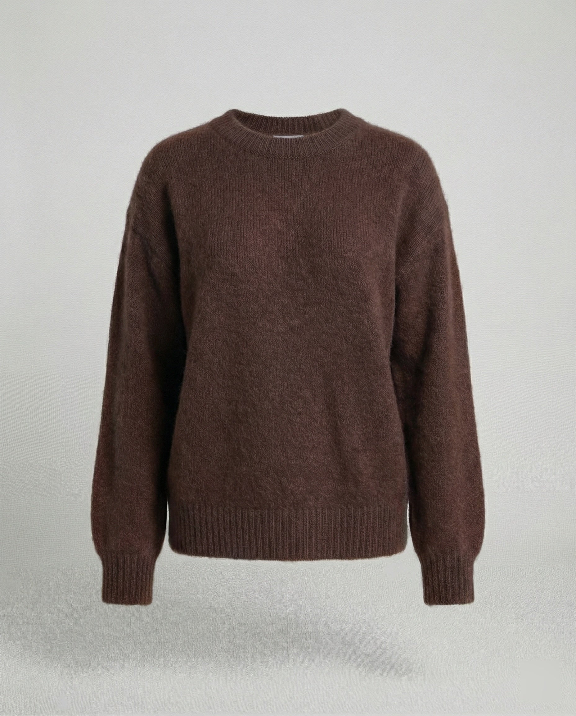 Damen Strickpullover aus weichem Kaninchenhaar-Mix Oversize