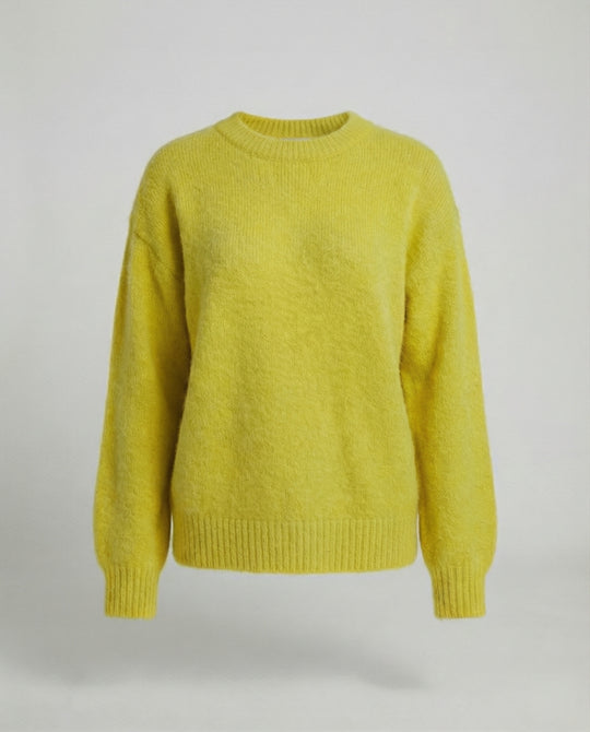 Damen Strickpullover aus weichem Kaninchenhaar-Mix Oversize