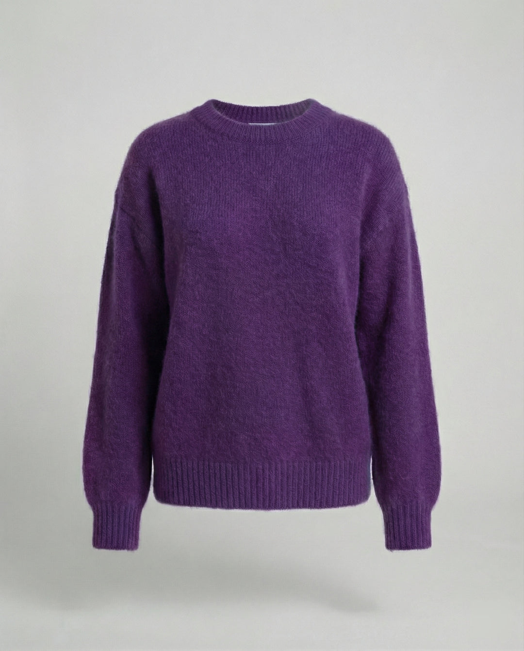 Damen Strickpullover aus weichem Kaninchenhaar-Mix Oversize