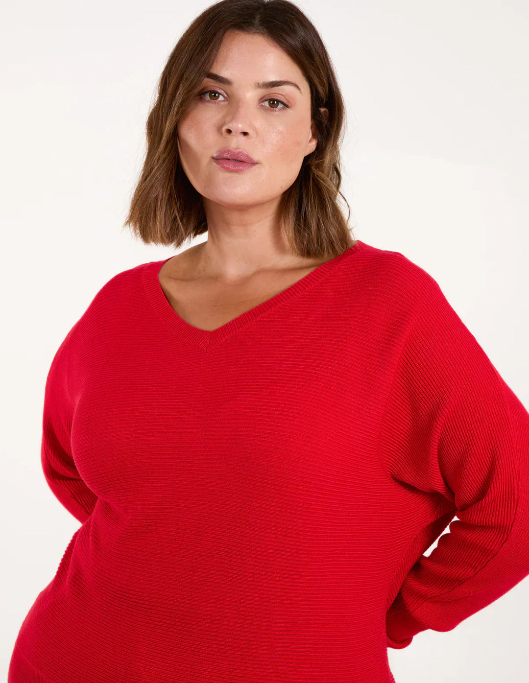 R&B | Roter Kapuzen Freizeitpullover