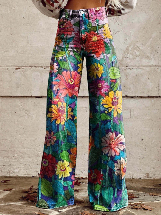 R&B | Bunte Vintage-Hose für Damen