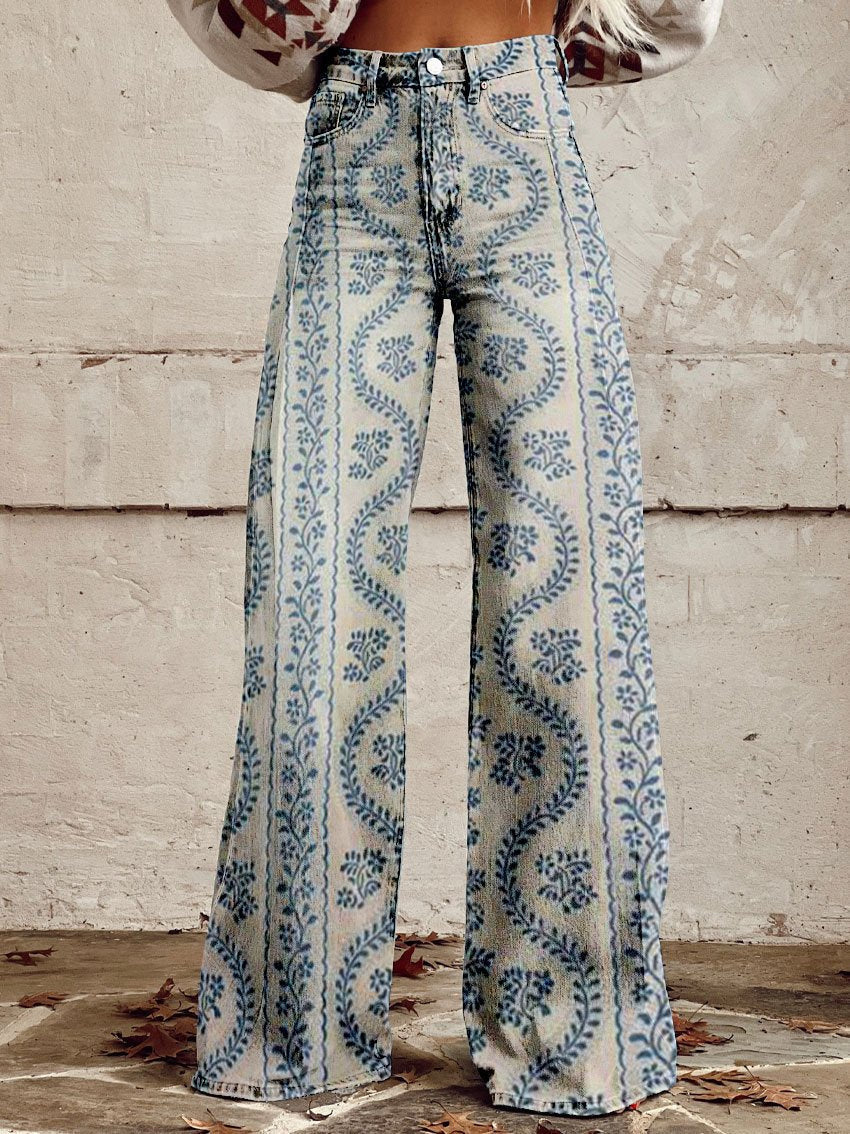 R&B | Bunte Vintage-Hose für Damen