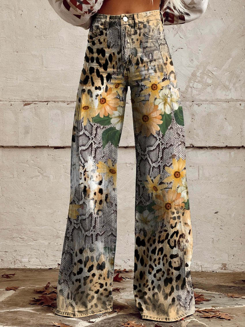 R&B | Stylische Jeans mit Blumenmuster