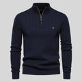 R&B | Strickpullover mit Half-zip Wollmischung Warm, Klassisch