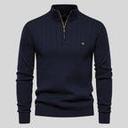 R&B | Strickpullover mit Half-zip Wollmischung Warm, Klassisch