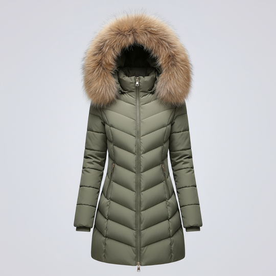 R&B | Daunenjacke mit Fellkragen - Warme Winterjacke
