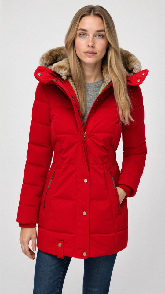 R&B | mit Kapuze - isolierte Damen Winterjacke