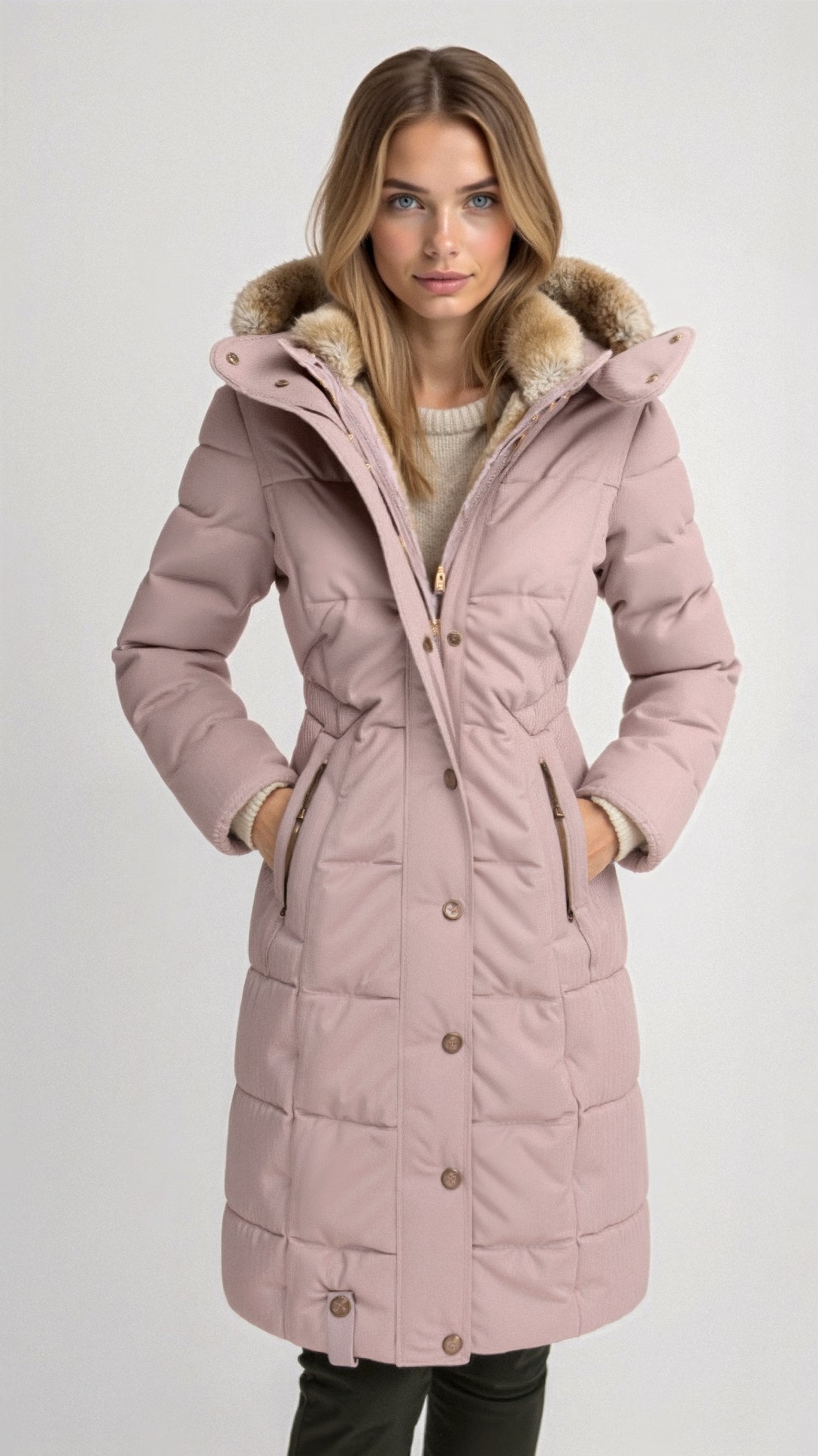 R&B | mit Kapuze - isolierte Damen Winterjacke