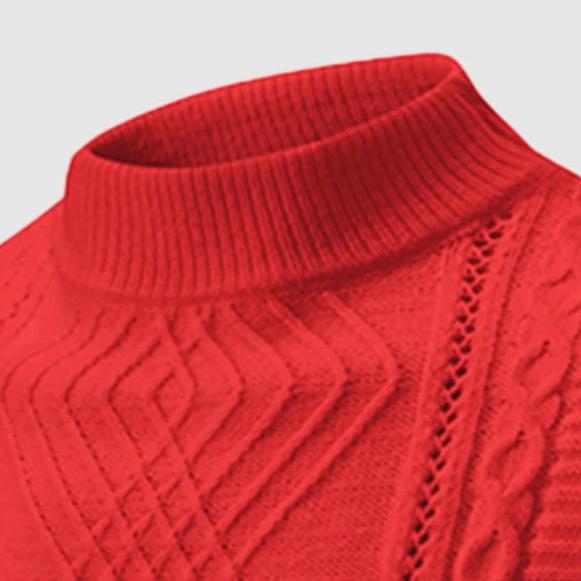 R&B | Wool Rollneck Sweater Cable Knit Roll Neck Sweater