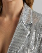 Glamouröser Pailletten Revers Blazer | R&B