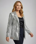 Glamouröser Pailletten Revers Blazer | R&B