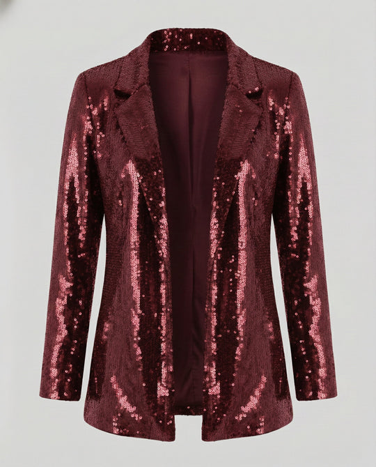 Glamouröser Pailletten Revers Blazer | R&B