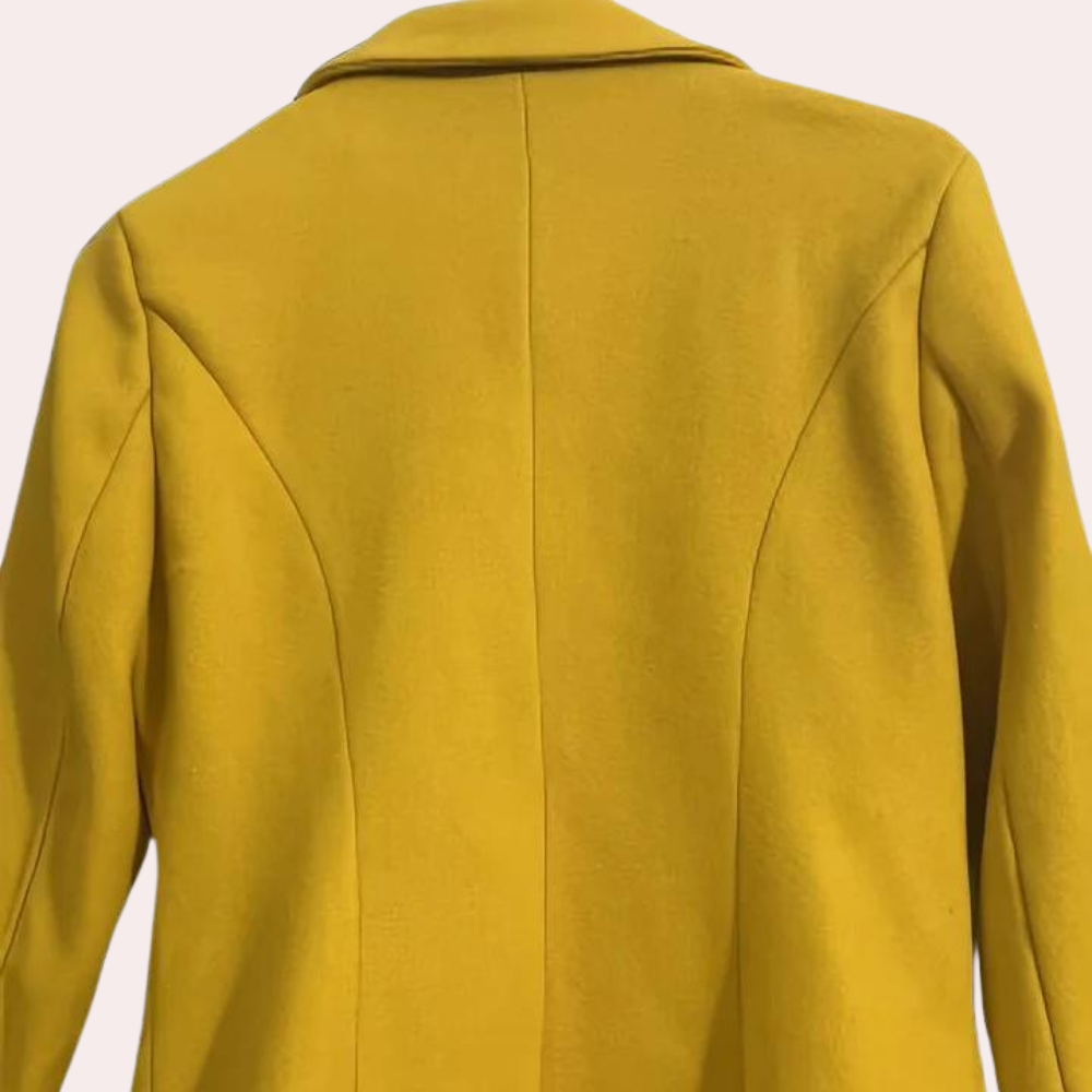R&B | Zweireihiger Trenchcoat für Damen - Knopfdetails