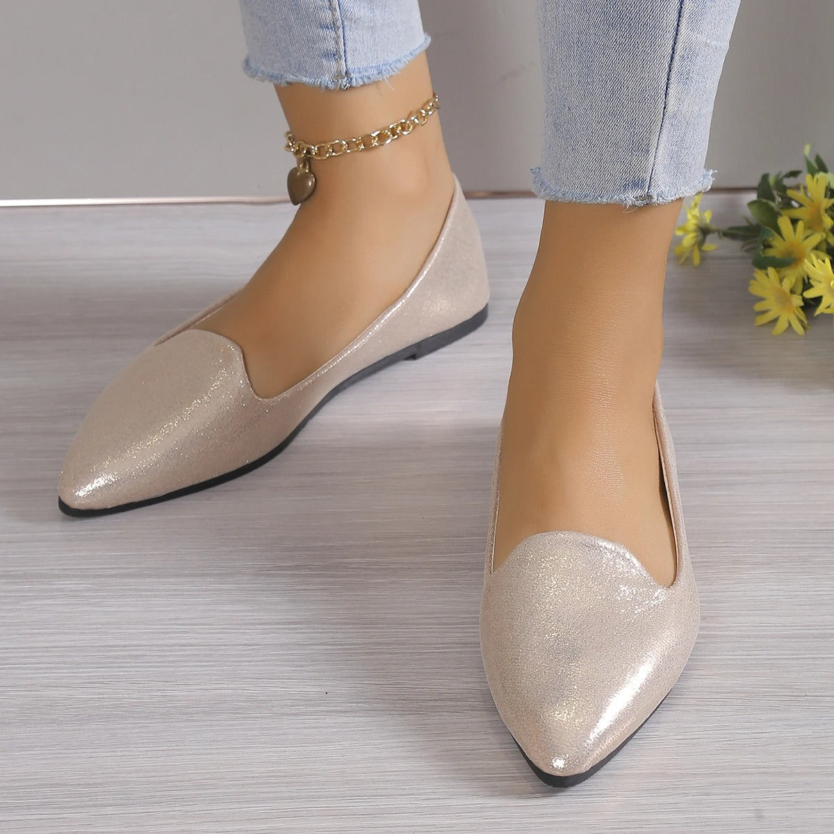 Stylische Punkt-Ballerinas mitStretch - Vivienne R&B