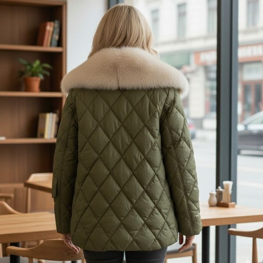 R&B | Damenjacke Warm mit Entendaunenfutter Chic