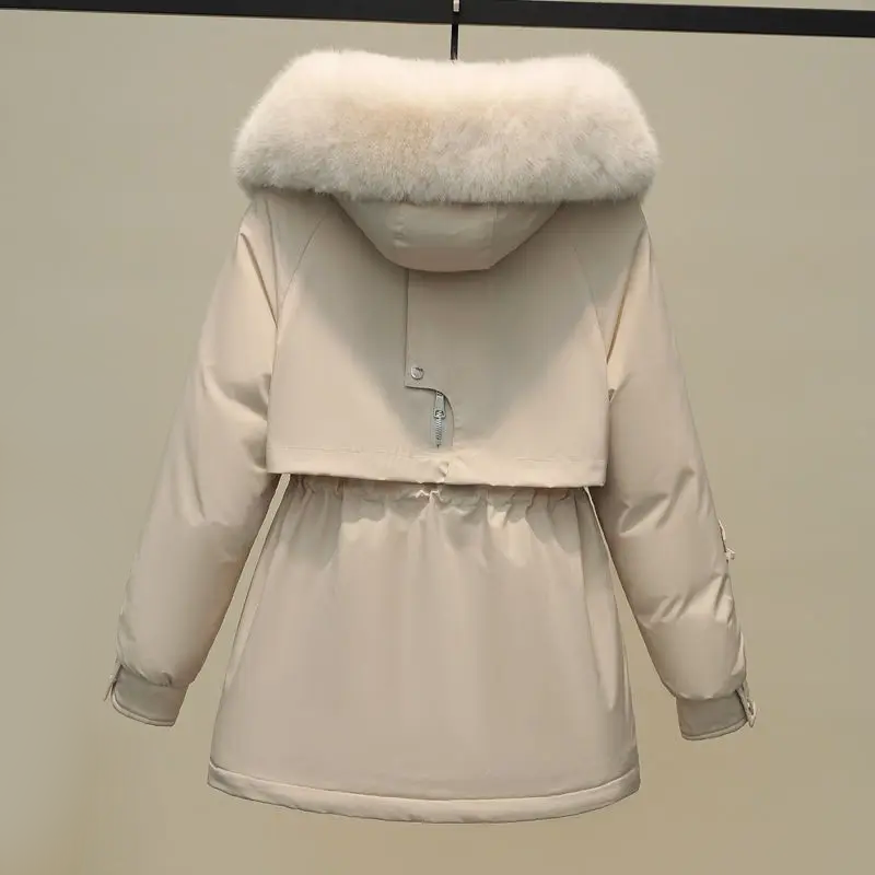 R&B | Damen Gesteppte Winterjacke Mit Pelzkragen