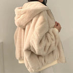 R&B | Damen Pufferjacke mit Teddyfell