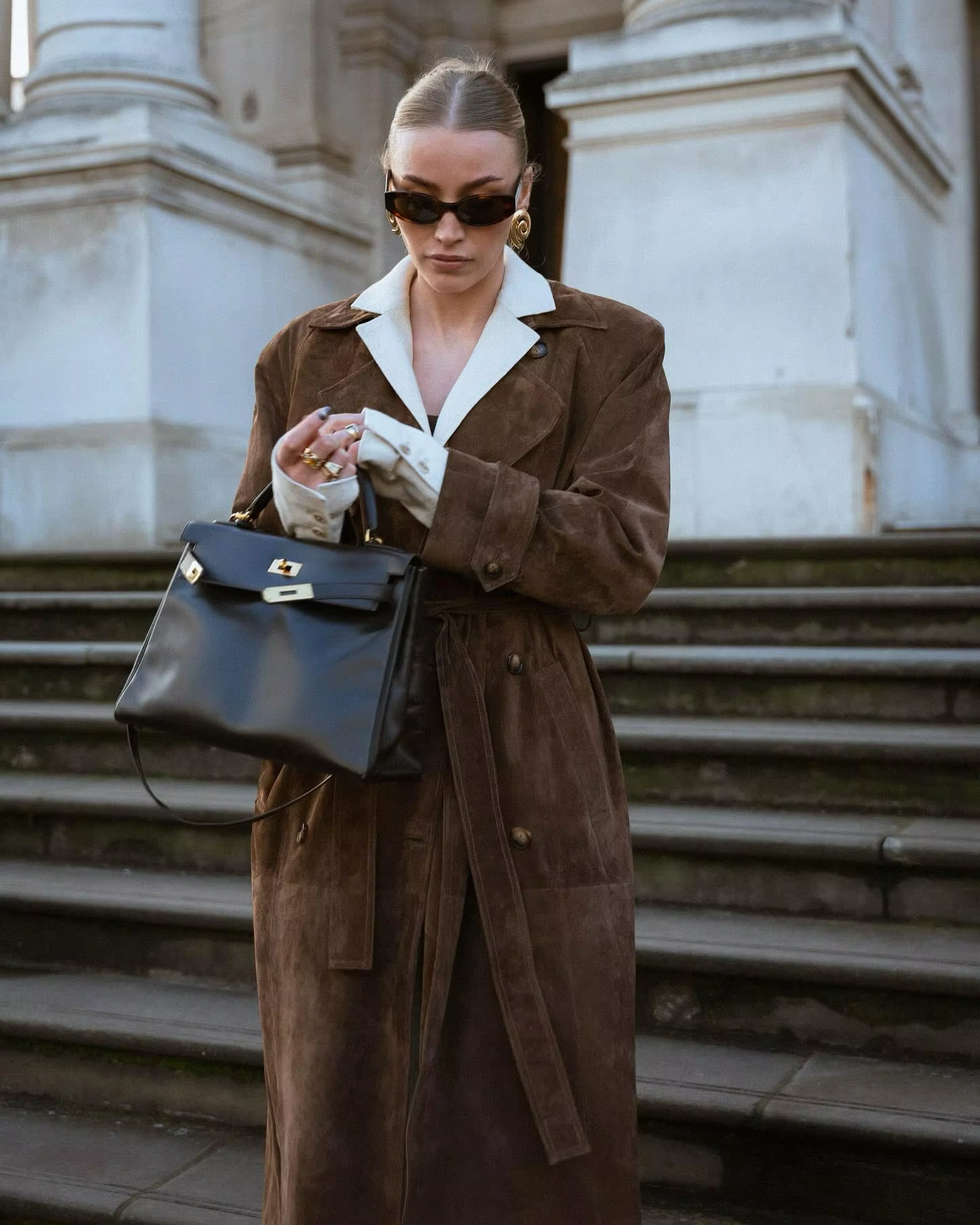 R&B | Faux Suede Winterjacke für Damen