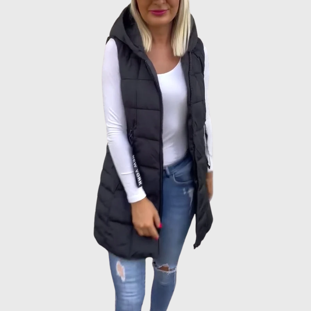 R&B | Damen ärmellose gepolsterte Winterjacke