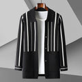 R&B | Strickjacke Lockere Passform Wollmischung Knopfverschluss mit Taschen