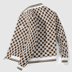 R&B | Veneti Retro Schachbrett Bomberjacke
