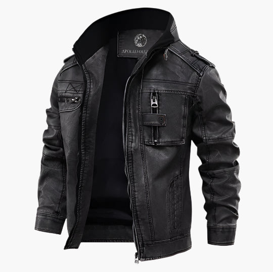 R&B | Bikerjacke Vintage Stil - Urbaner Mode Klassiker für Alltag und Freizeit