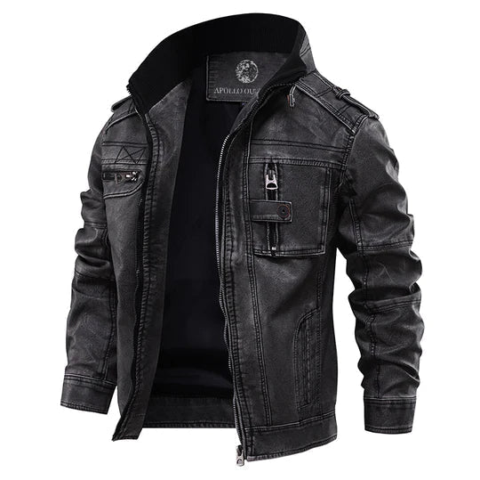 R&B | Klassische Herren Lederjacke