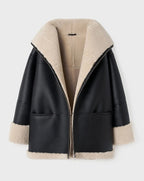 R&B | Damen Warme Winterjacke mit Pelzkragen und Weicher Fütterung