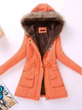 R&B | Winterjacke mit Kapuze und Innenfutter für Frauen Ideal für Den Alltag