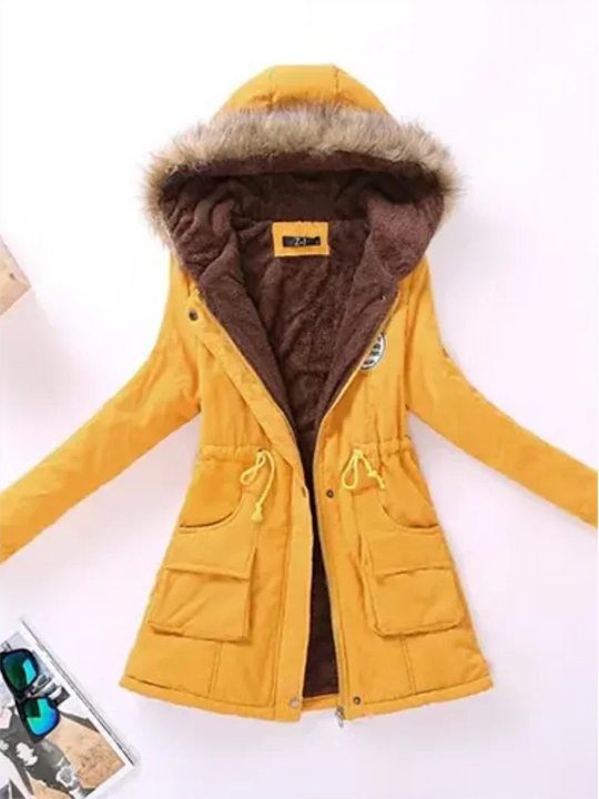 R&B | Winterjacke mit Kapuze und Innenfutter für Frauen Ideal für Den Alltag