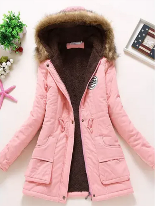 R&B | Winterjacke mit Kapuze und Innenfutter für Frauen Ideal für Den Alltag