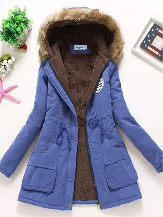R&B | Winterjacke mit Kapuze und Innenfutter für Frauen Ideal für Den Alltag