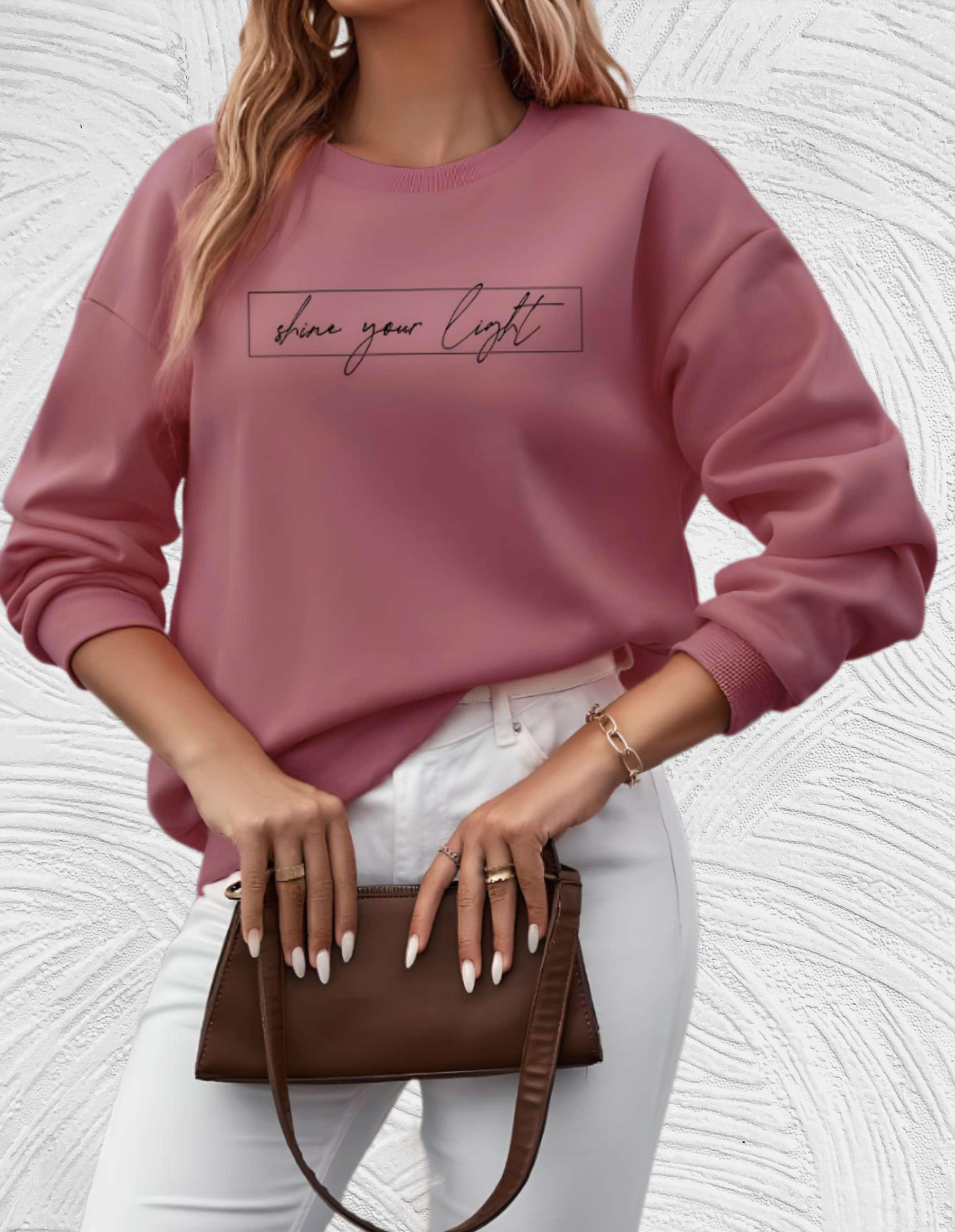 R&B | Lässiges Sweatshirt mit Motivierendem Druck