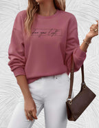 R&B | Lässiges Sweatshirt mit Motivierendem Druck