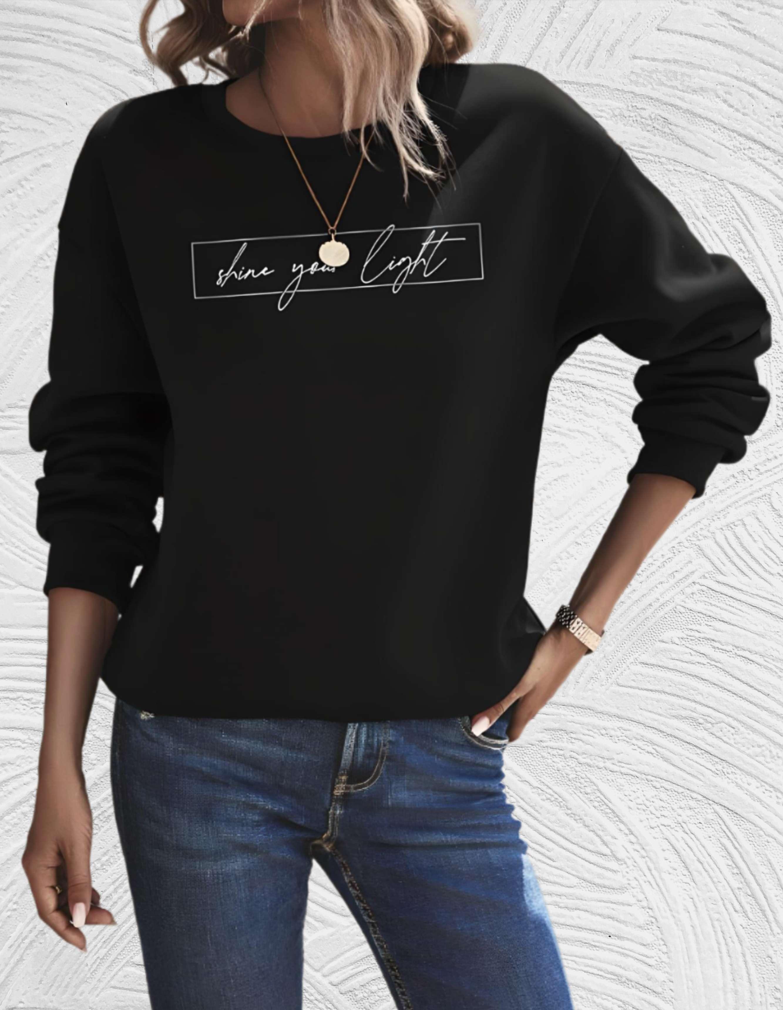 R&B | Lässiges Sweatshirt mit Motivierendem Druck
