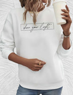 R&B | Lässiges Sweatshirt mit Motivierendem Druck