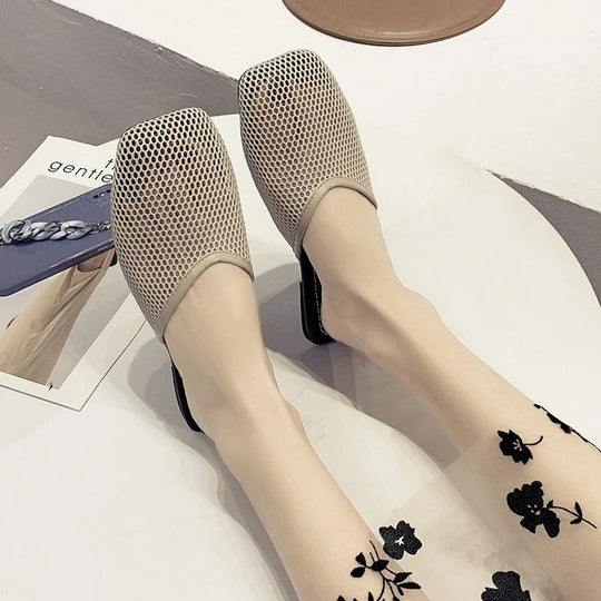Damen Mesh Hausschuhe mit geschlossener Zehe – Odessa R&B