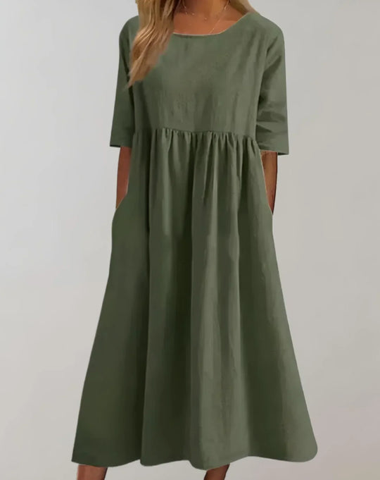 R&B | Locker Sitzendes Baumwollkleid