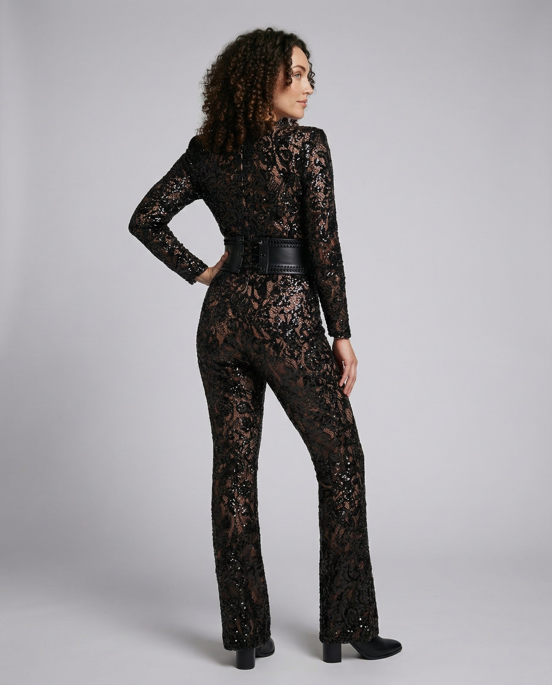 R&B | Eleganter Spitzen Jumpsuit