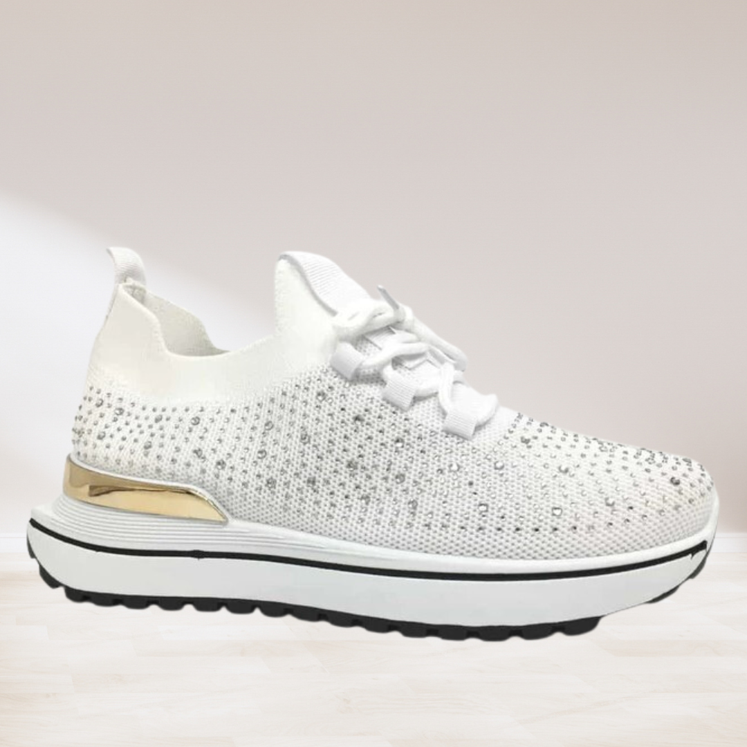 Elegante DamenStricksneaker Schwarz R&B