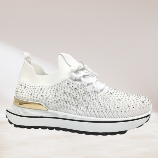 Elegante DamenStricksneaker Schwarz R&B