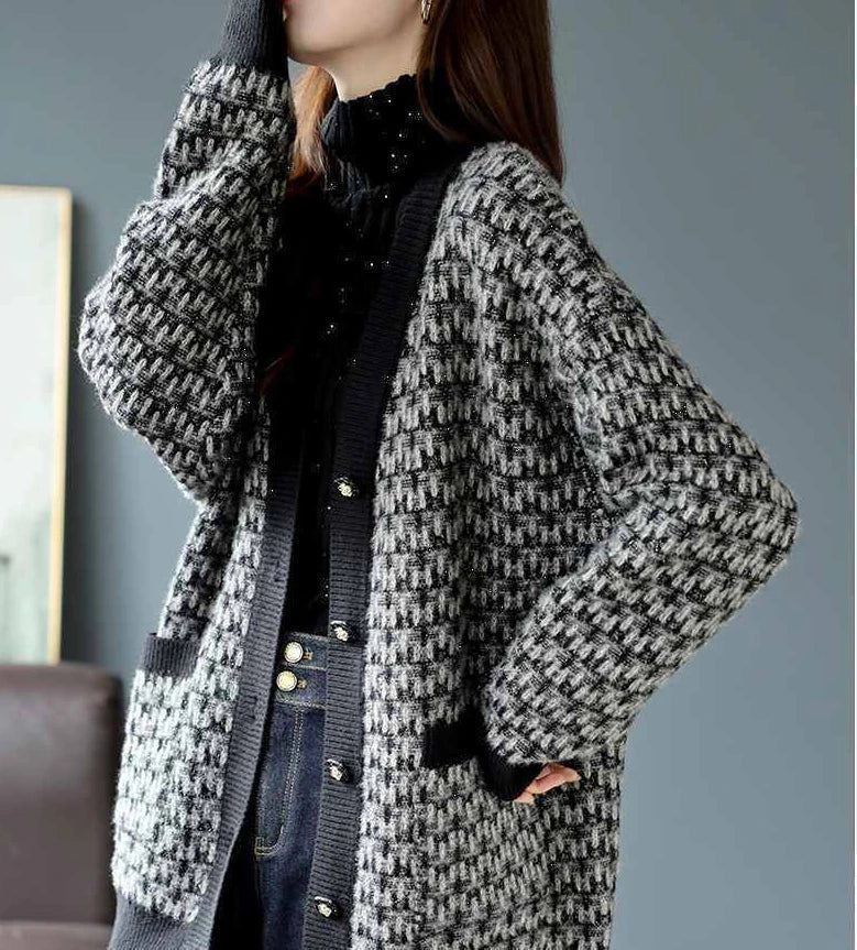 R&B | Damen Cardigan mit Klassischem Strickmuster