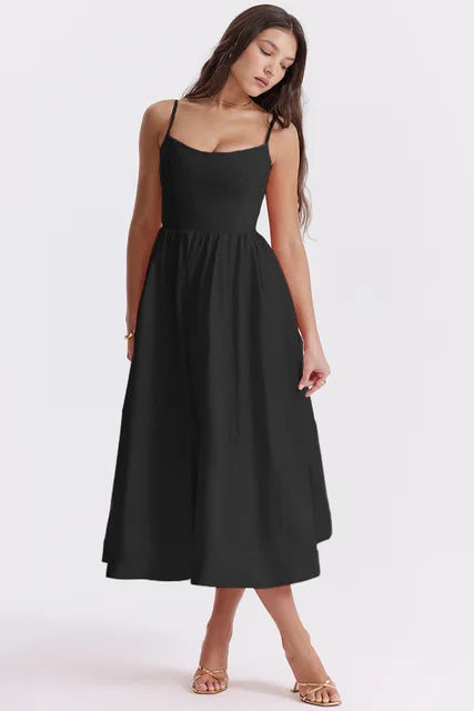 R&B | Elegantes Midikleid Look