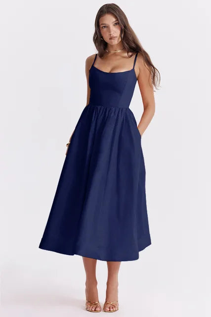 R&B | Elegantes Midikleid Look