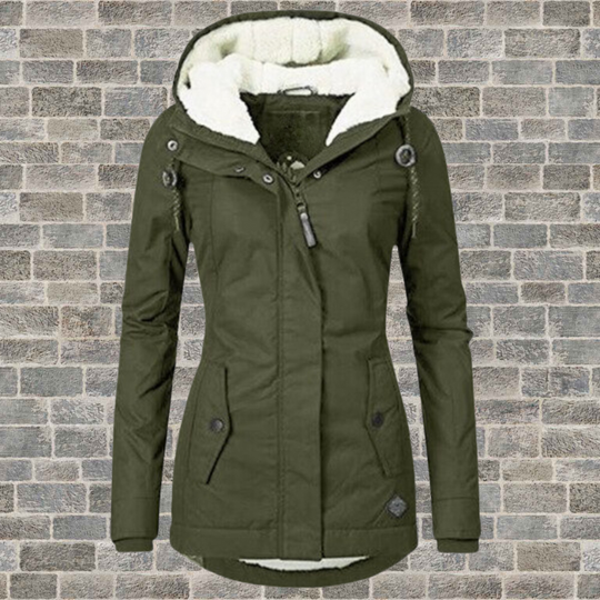 R&B | Lange Winterjacke Damen mit Kapuze - Damen Winterbekleidung