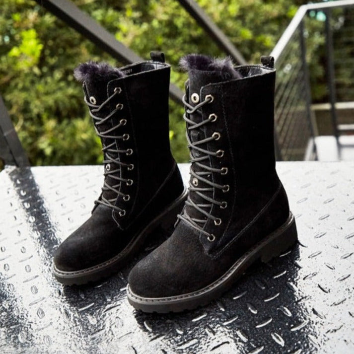 R&B | Hohe Damenstiefel Aus Wildleder