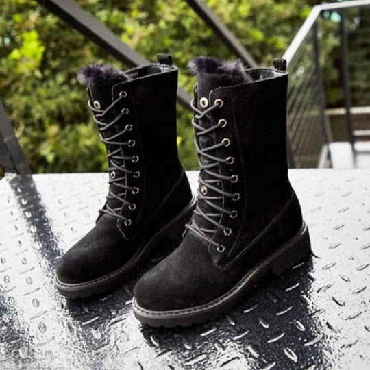 R&B | Hohe Damenstiefel Aus Wildleder